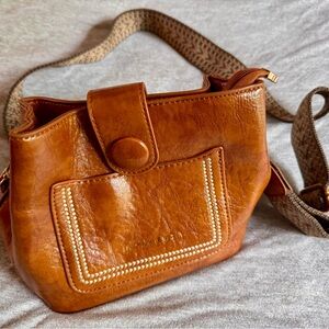 Brown Leather Crossbody Bag